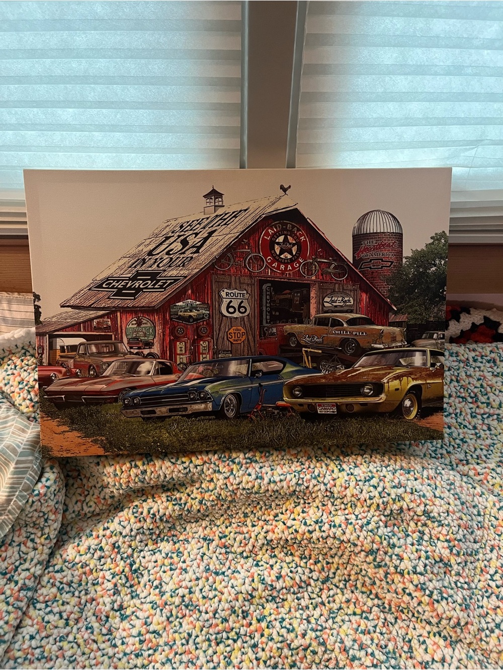 Hobby Lobby Open Road Brands Laid Back Chevy Garage Canvas Wall Decor